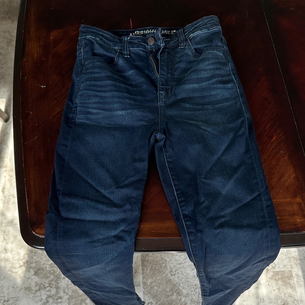 American Eagle Outfitters Men's Dark Blue Slim Jeans